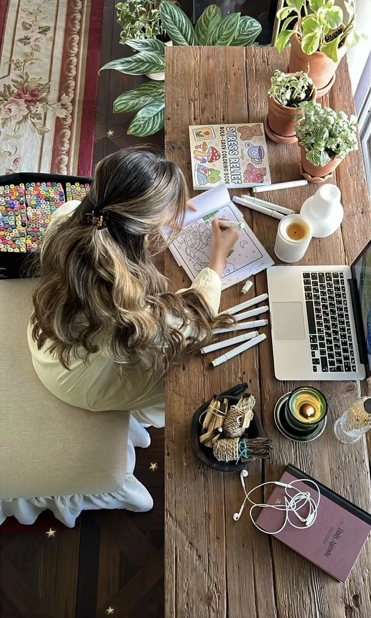 Structured workspace with clean lines